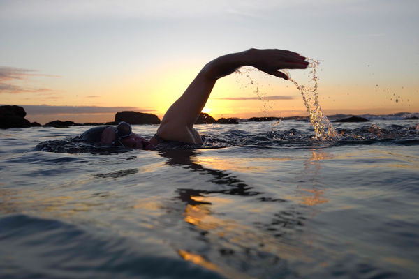 Open water swimmer at QuaySwim